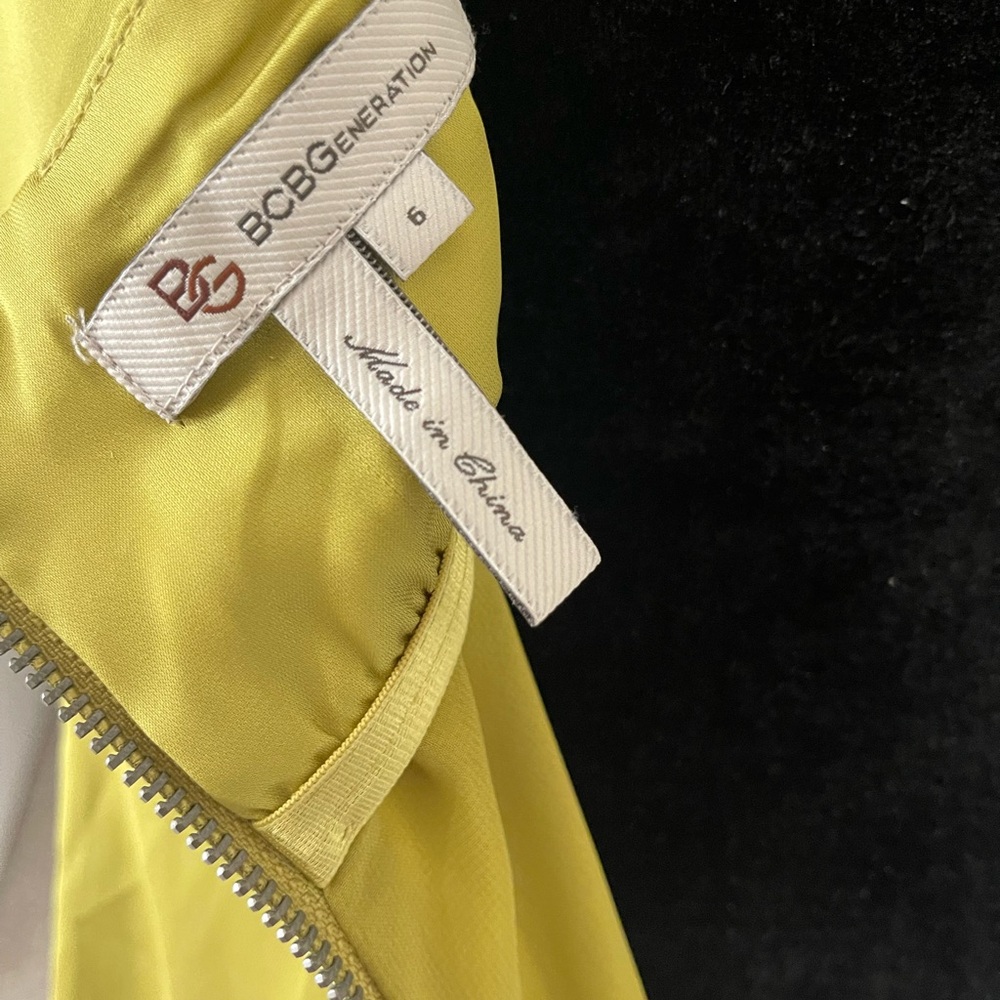 Bcbgeneration Lime Green Strapless Ruffle Mini Dr… - image 7